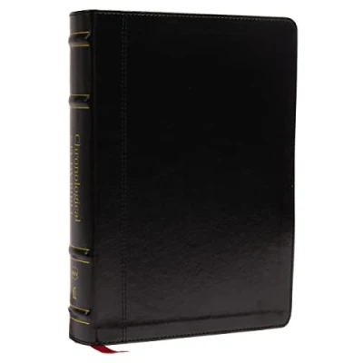 Abbildung von NKJV, Chronological Study Bible, Leathersoft, Black, Comfort Print: Holy New King James Version