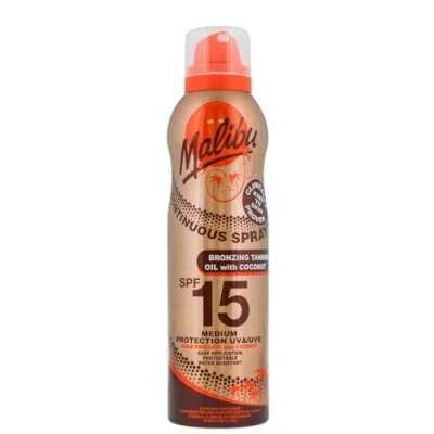 Abbildung von Malibu Bronzing Tanning Oil SPF15 Kokosöl 175ml Sonnenbad