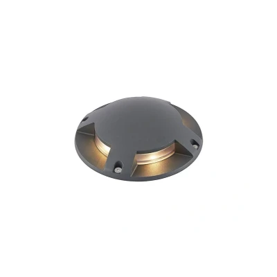 Abbildung von Lindby LED Bodenstrahler Cormac, 4 flammig, anthrazit, 21 cm