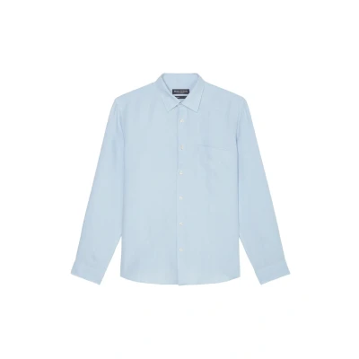 Abbildung von Marc O&#039;Polo KENT COLLAR, ONE Rectangular Chest POCKET, Style Hemd, Herren, Größe: XL, Homestead blue