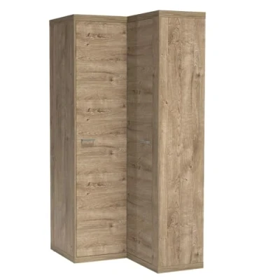 Abbildung von Lomadox Schlafzimmer Schlafzimmerschrank Schrank Kleiderschrank Eckkleiderschrank in Eiche