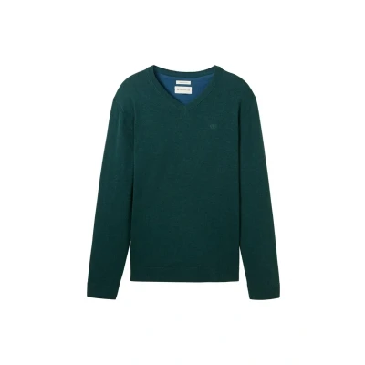 Abbildung von TOM Tailor Strickpullover, Herren, Größe: 3XL, Dark tree green melange