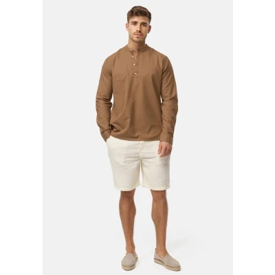 Abbildung von Indicode Jeans Langarm Waylon Hemd, Herren, Größe: Large, Otter