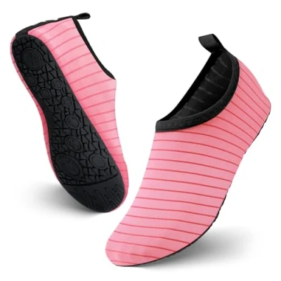 Abbildung von JOTO Wasserschuhe für Damen Herren Kinder, Unisex Badeschuhe Strandschuhe Quick Dry Schnelltrockend Aquaschuhe Schwimmschuhe Surfschuhe Barfuß Schuhe