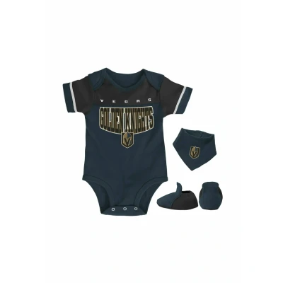 Abbildung von Outerstuff Baby Bib &amp; Bootie Set Vegas Golden Knights 24M