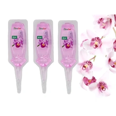 Abbildung von floraline® 3er Set Orchideen Vitalkur Dünger für bis zu 6 Monate prächtige Blumen mit Wachstum und gesunden Blüten Schonende Anwendung Pflege