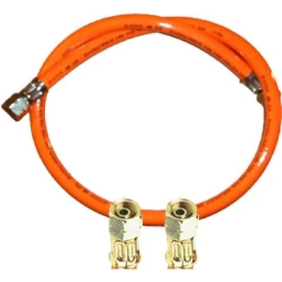 Abbildung von Propan Gasschlauch 2 X 1/4&quot; links (200 cm) Standard (PVC) (für Gewinden Außenmaßen mit ca. 12 13mm