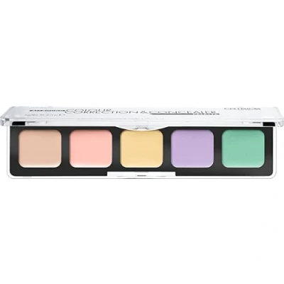 Abbildung von Catrice Allround Colour Correction &amp; Concealer Palette, Abdeckstift, mehrfarbig, 5 Farben, aufhellend, farbkorrigierend, sofortiges Ergebnis, Anti Pickel, vegan, ohne Parfüm, Alkohol (6g)