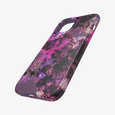 Abbildung von tech21 EcoArt Collage Rosa und Lila für Apple iPhone 12 Pro Max 5G Vollständig biologisch abbaubare Handyhülle mit 3 Meter Fallschutz