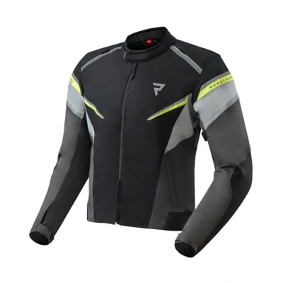 Abbildung von REBELHORN Spark Motorradjacke Herren Textil 2 Schichten Integrierte Membran Abnehmbar Isolierweste Ellbogen und Schulterprotektoren Stufe