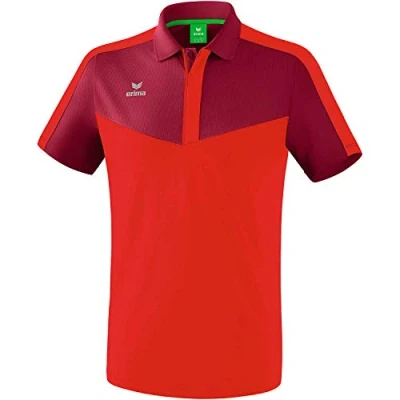 Abbildung von Erima Herren Squad Sport Poloshirt, Bordeaux/rot, L