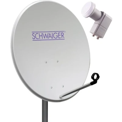 Abbildung von Schwaiger SPI993011 Stahl Spiegel Set 80 cm 2 TN mit Twin LNB