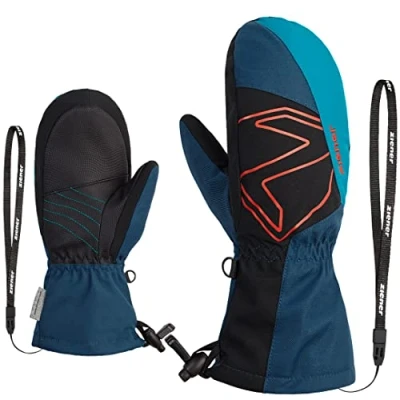 Abbildung von Ziener Kinder LAVALINO Ski Fäustling/Wintersport wasserdicht, extra warm, Wolle, Blue sea, 4,5