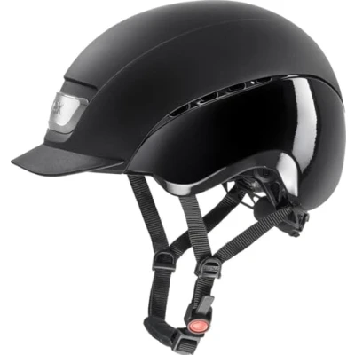 Abbildung von Uvex Reithelm Elexxion Pro Schwarz Matt/Schwarz Gloss 54 55cm