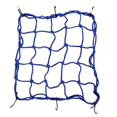 Abbildung von GOOFIT 38,1 x cm Gummizug Bungee Gepäck Cargo Net mit Haken halten Sie Ersatz für Motorräder Motorrad geländefahrzeugen Cars Trucks (blau)