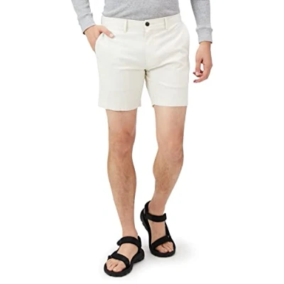 Abbildung von Amazon Essentials Herren Leichte Oxford Shorts, Komfortabler Stretch, 18 cm Schrittlänge, Schmale Passform (Früher Goodthreads), Creme, 33W