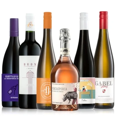 Abbildung von GEILE WEINE Weinpaket HERBST (6 x 0,75l) Probierpaket mit Rotwein und Weißwein von Winzern aus Deutschland, Spanien, Italien, Frankreich &amp; Argentinien