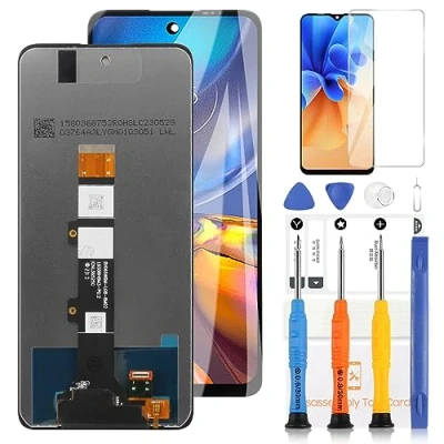 Abbildung von LADYSON LCD Display für Motorola Moto G22 XT2231 2 / E32S E32 XT2227 Touchscreen Digitizer Glas Assembly Ersatz mit Werkzeugen (6,5 Zoll, Schwarz)