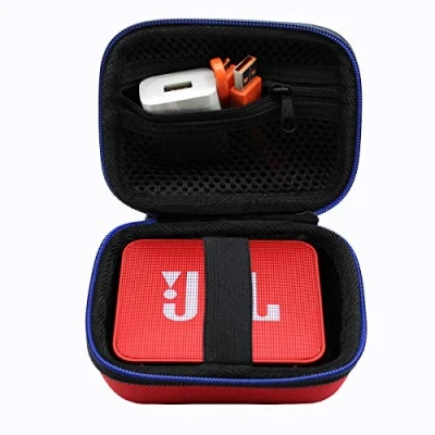 Abbildung von Hart Reise Tasche Case für JBL GO/JBL GO 2 Ultra Wireless Bluetooth Lautsprecher von GUBEE (Rot)