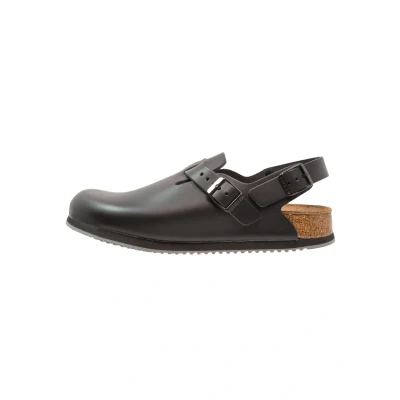 Abbildung von Birkenstock Tokyo Super Grip Leather Slip Black Gr. 39