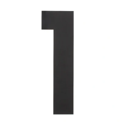 Abbildung von Intersteel Hausnummer 1 XXL Höhe 50 cm Edelstahl