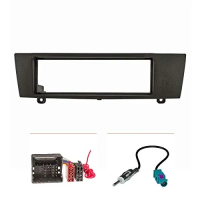 Abbildung von tomzz Audio Radioblende Set passt für BMW 1er 3er X1 Z4 mit Quadlockadapter ISO Fa Autoradio