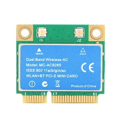 Abbildung von VBESTLIFE PCI E Karte, 1200 M 2,4 GHz / 5 Dualband Drahtlosnetzwerkkarte, für 8265 Chip, Unterstützung 802.11a B/G/N/AC