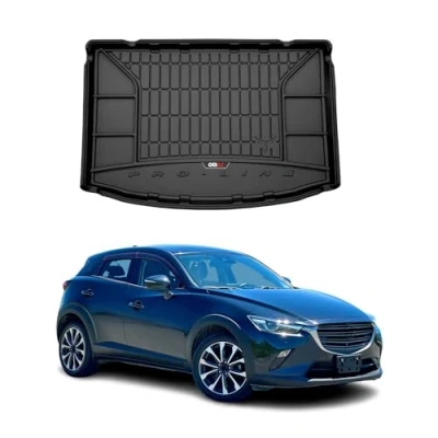 Abbildung von Kofferraumwanne Laderaumwanne kompatibel mit Mazda CX 3 2015 2023 OMAC Premium 3D Schwarz