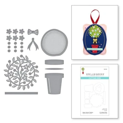 Abbildung von Spellbinders Open House Topiary Etched Dies (S3 414) (DISCONTINUED)