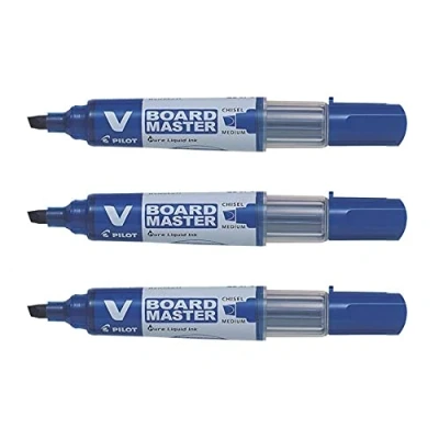Abbildung von 10 x Pilot Whiteboardmarker V Board Master 2,2 5,3mm Keilspitze blau