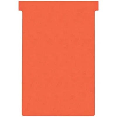 Abbildung von Nobo 32938928 T Steckkarten (Reiter 15 mm hoch, 124/112 breit x 180 Größe 4) 100 Stück rot