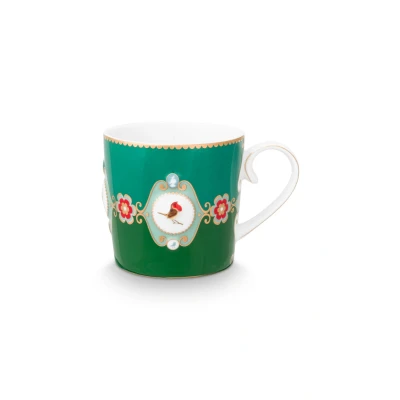 Abbildung von PIP STUDIO Love Birds Medallion Tasse grün 150ml