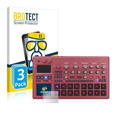 Abbildung von BROTECT Schutzglas für KORG electribe Sampler (3 Stück) Schutzfolie Panzer Folie Glas [Extrem Kratzfest 9H, Anti Fingerprint, Ultra Transparent]