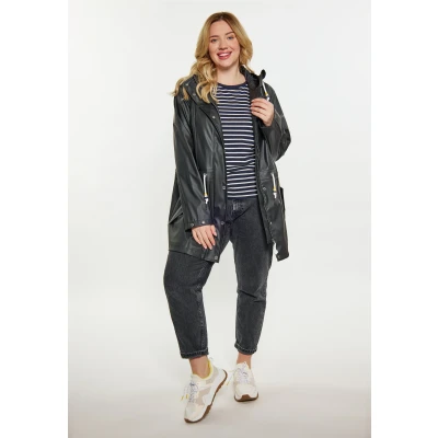 Abbildung von SCHMUDDELWEDDA Damen Curvy Regenmantel 54/56 / Schwarz 100% Polyester