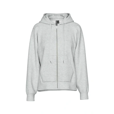 Abbildung von Pieces Hoodie Pcchilli Kapuzenpullover, Damen, Größe: XS, Light grey melange
