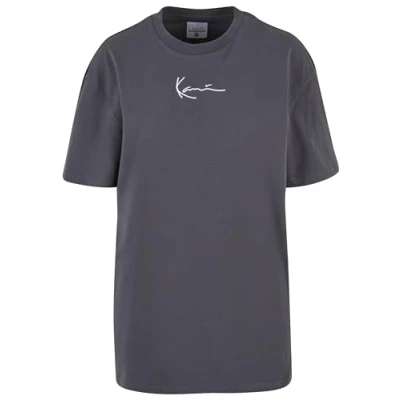 Abbildung von Karl Kani Small Signature Essential TEE Unisex Tshirt basic, Größe: Large, Anthracite