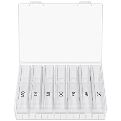 Abbildung von Wellgro Pillendose Große Tablettenbox für 7 Tage