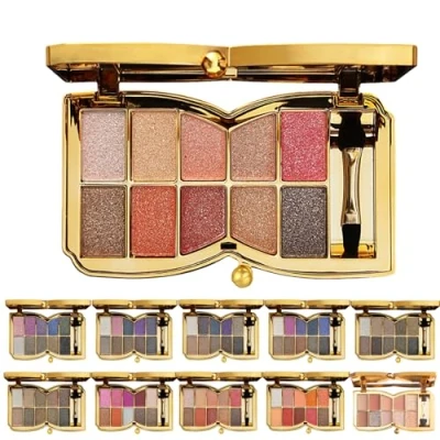 Abbildung von 10 Colors Sparkle Shimmer Eyeshadow Palette, Glitter Professional Makeup Palette (08#)