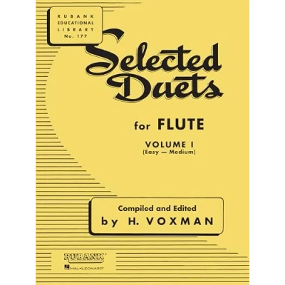 Abbildung von Selected Duets for Flute: Volume 1 Easy to medium (Rubank Educational Library, Band 177): 177, 1)