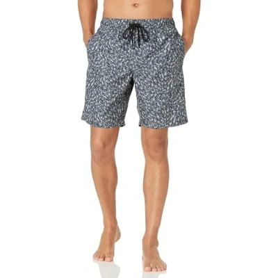 Abbildung von Amazon Essentials Herren Badehose, Schnell Trocknend, 23 cm, Grau Malerei Stil, XL