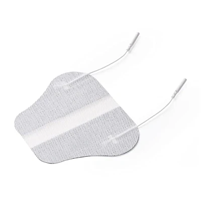 Abbildung von Promed Nacken Elektrode Tens, 1 Stück 130 x 110 mm, selbstklebende für TENS/EMS Geräte, Elektroden mit 2mm Stecker Anschluss, Wiederverwendbar