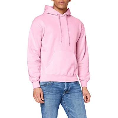 Abbildung von Fruit of the Loom Herren Kapuzenpullover, Rosa (Light Pink), XX Large