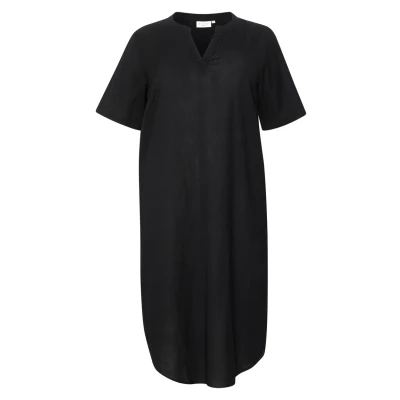 Abbildung von Kaffe Curve Kaftan Maxikleid, Damen, Größe: 52, Black deep