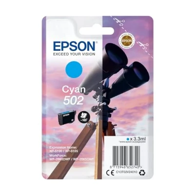 Abbildung von Epson 502 (C13T02V24010) Cyan Druckerpatrone
