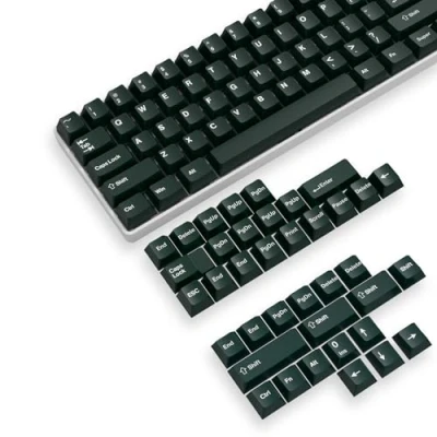 Abbildung von MAMBASNAKE 142 Tasten PBT Double Shot Tastenkappen Set,Cherry Profil,ANSI US Layout für 61/68/87/98/104/108 Mechanische Tastatur,Kompatibel mit Cherry MX Gateron Otemu Kailh Schalter(Dunkelgrün)