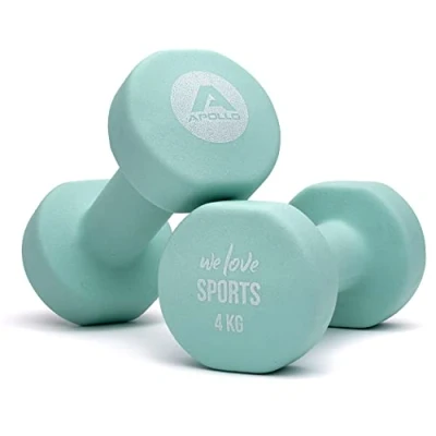 Abbildung von Apollo Hantel Set 2er Kurzhantel Fitness Hanteln 2 kg bis 10 kg, (2er Set), Rutschfest und robust, für ein effektives Training!