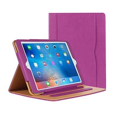 Abbildung von iPad Air Hülle PU Leder Smart Schutzhülle Cover Case mit Ständer Funktion und Auto Einschlaf/Aufwach für Apple Air/Neu 9.7 (5th Generation) 2017 (lila)