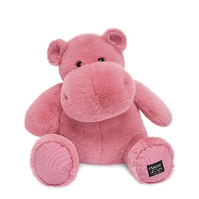 Abbildung von Histoire d&#039;Ours Plüschtier Nilpferd Hip&#039;Fun Dunkelrosa 40 cm Le HIPPO HO3102