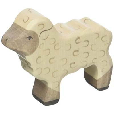 Abbildung von Holztiger Lamm beige 80076 7 cm
