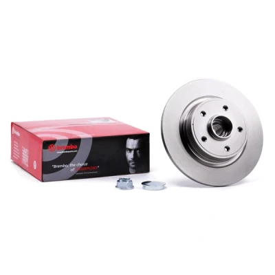 Abbildung von BREMBO BEARING DISC LINE 08.9792.17 Bremsscheibe 274 11 5 voll mit Radlagersatz, ABS Sensorring RENAULT: LAGUNA 2, 2 Grandtour